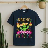 Nacho Average Principal Funny Mexican Cactus Cinco De Mayo T-Shirt thumb 2