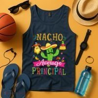 Nacho Average Principal Funny Mexican Cactus Cinco De Mayo Tank Top thumb 4