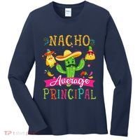 Nacho Average Principal Funny Mexican Cactus Cinco De Mayo Women's Long Sleeve Shirt thumb 0
