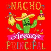 Nacho Average Principal Funny Mexican Cactus Cinco De Mayo Santa Hat thumb 1