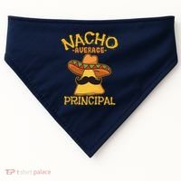 Nacho Average Principal Administrator Director Cinco De Mayo USA-Made Doggie Bandana thumb 0