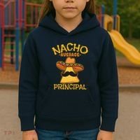 Nacho Average Principal Administrator Director Cinco De Mayo Kids Hoodie thumb 3