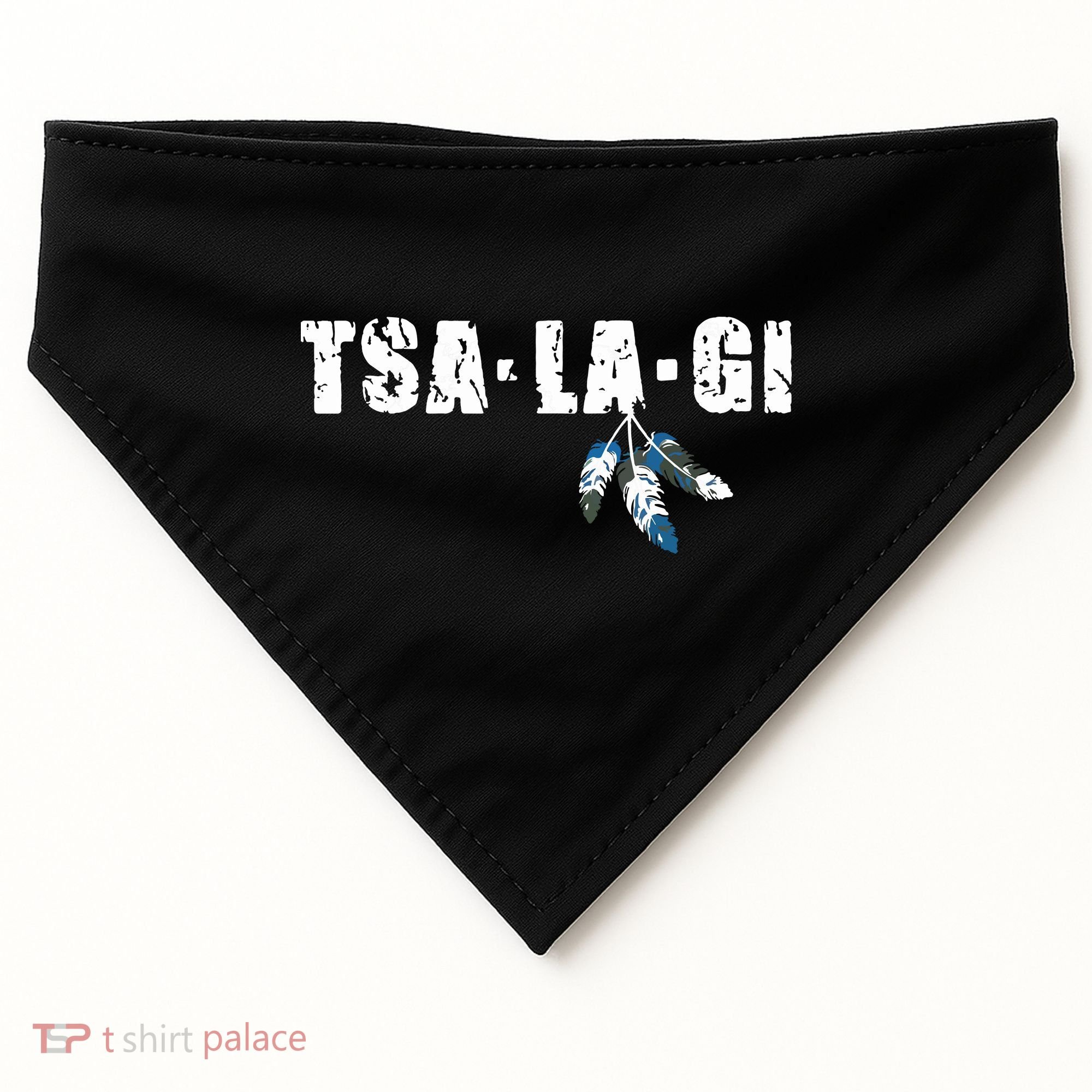 Native American Pride Cherokee Keetoowah Nation Tsi Tsalagi USA-Made Doggie Bandana
