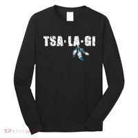 Native American Pride Cherokee Keetoowah Nation Tsi Tsalagi Long Sleeve Shirt thumb 0