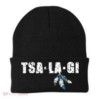 Native American Pride Cherokee Keetoowah Nation Tsi Tsalagi Beanie thumb 0