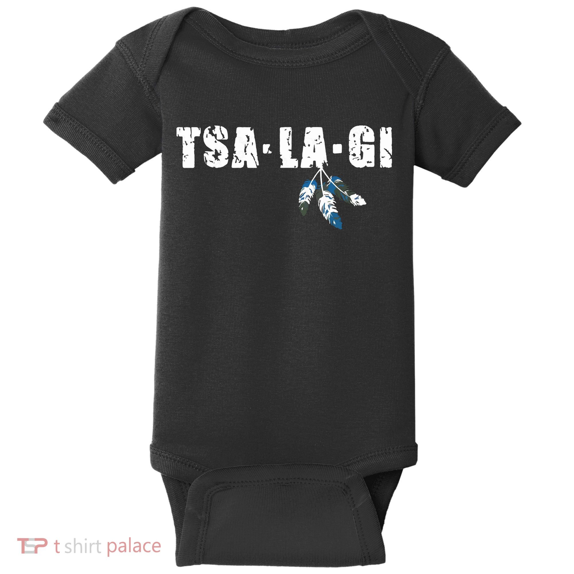 Native American Pride Cherokee Keetoowah Nation Tsi Tsalagi Baby Bodysuit