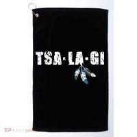 Native American Pride Cherokee Keetoowah Nation Tsi Tsalagi Golf Towel thumb 0