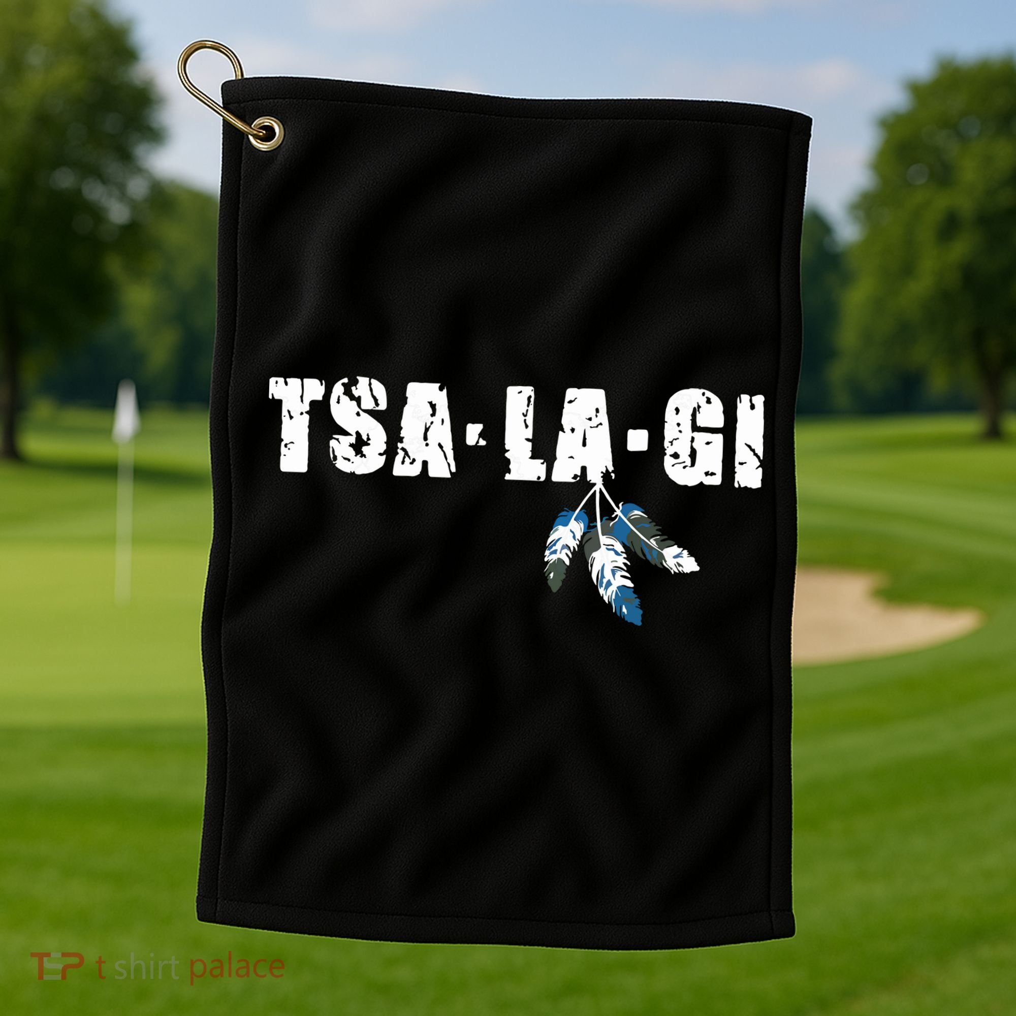 Native American Pride Cherokee Keetoowah Nation Tsi Tsalagi Golf Towel
