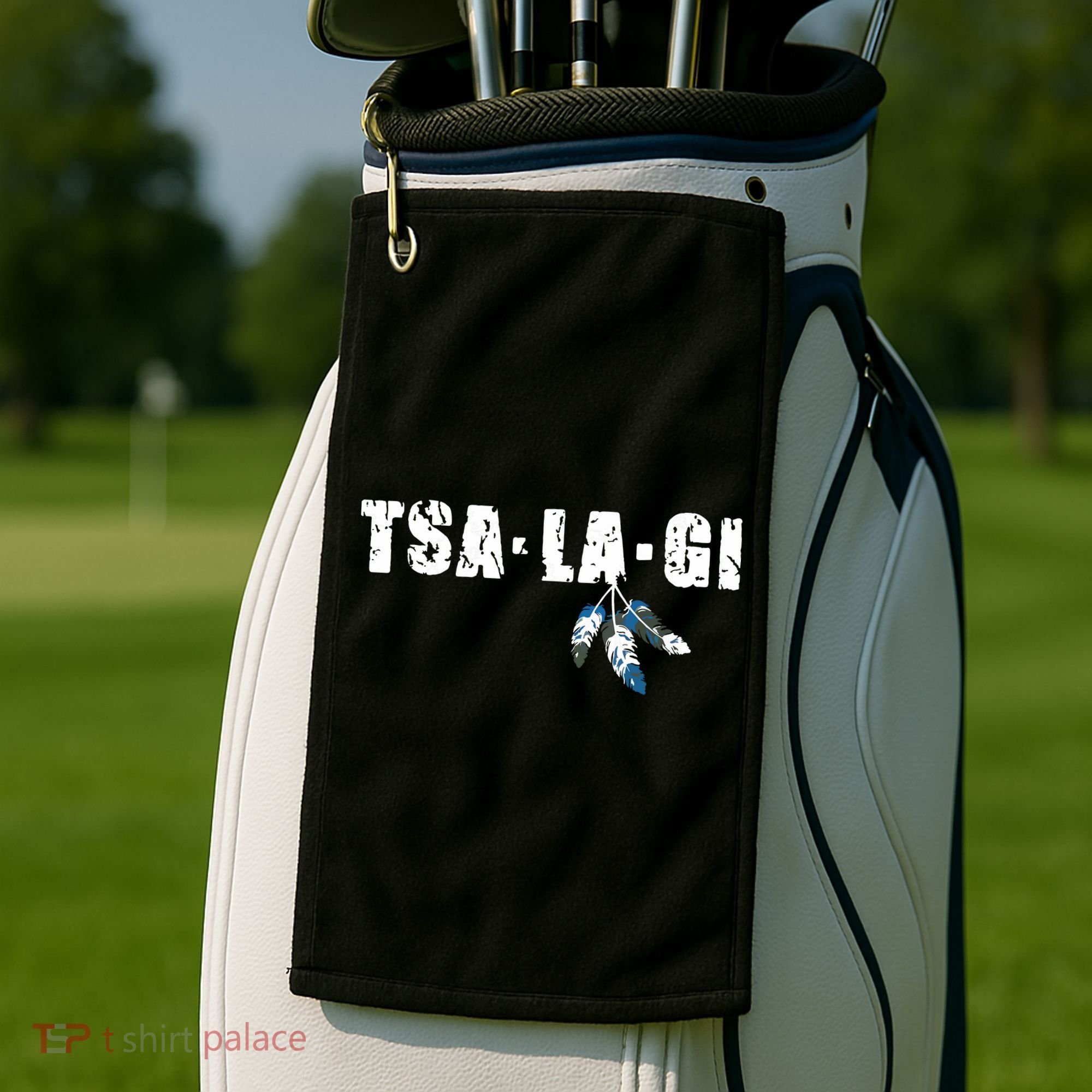 Native American Pride Cherokee Keetoowah Nation Tsi Tsalagi Golf Towel