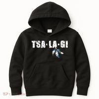 Native American Pride Cherokee Keetoowah Nation Tsi Tsalagi Kids Hoodie thumb 0