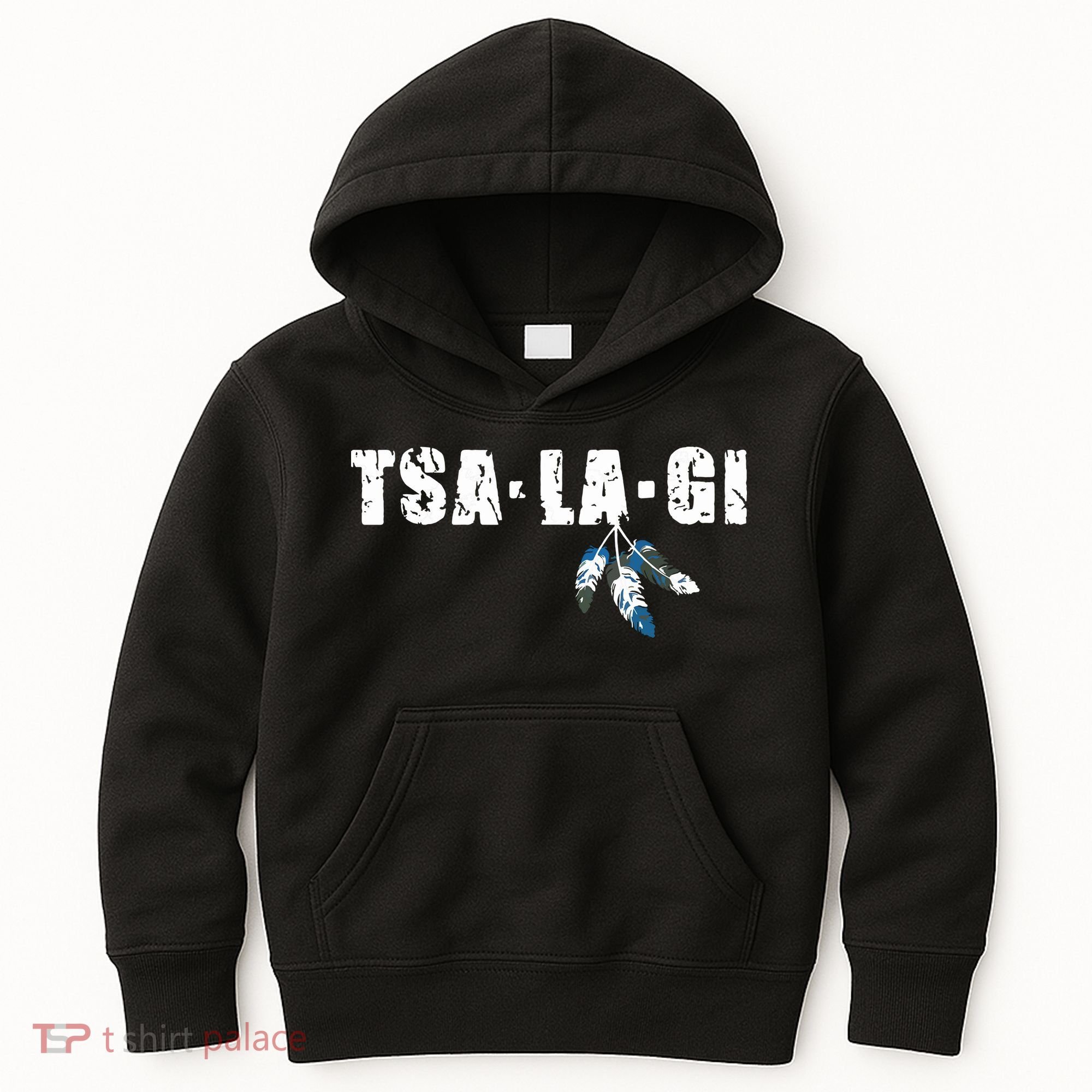 Native American Pride Cherokee Keetoowah Nation Tsi Tsalagi Kids Hoodie