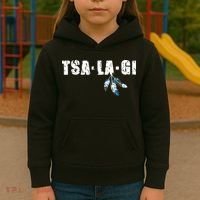 Native American Pride Cherokee Keetoowah Nation Tsi Tsalagi Kids Hoodie thumb 3