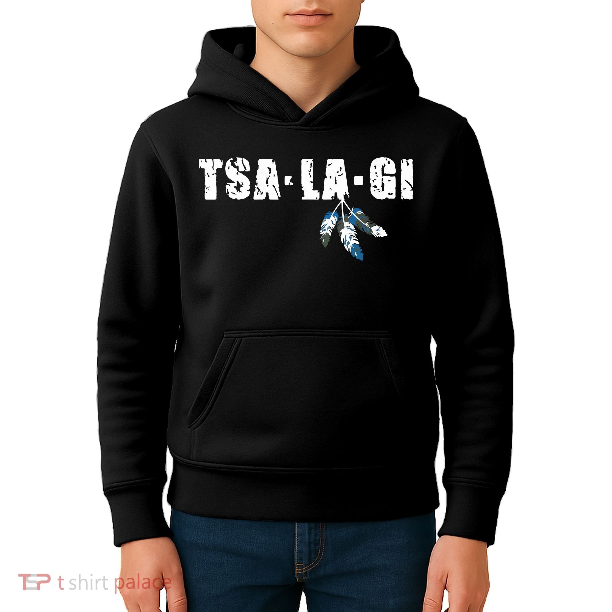Native American Pride Cherokee Keetoowah Nation Tsi Tsalagi Kids Hoodie