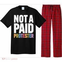 Not A Paid Protester Anti 8647 Liberal Leftist Progressive Pajama Set thumb 0