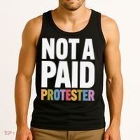 Not A Paid Protester Anti 8647 Liberal Leftist Progressive Tank Top thumb 3