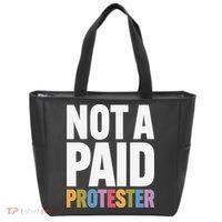 Not A Paid Protester Anti 8647 Liberal Leftist Progressive Tote Bag thumb 0