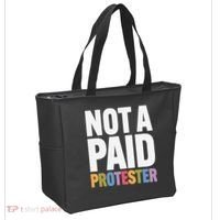 Not A Paid Protester Anti 8647 Liberal Leftist Progressive Tote Bag thumb 2