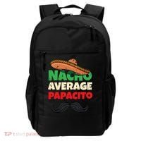 Nacho Average Papacito Mexican Father Day Apparel Latino Dad Backpack thumb 0