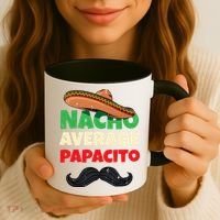 Nacho Average Papacito Mexican Father Day Apparel Latino Dad Coffee Mug thumb 3