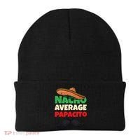 Nacho Average Papacito Mexican Father Day Apparel Latino Dad Beanie thumb 0