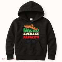 Nacho Average Papacito Mexican Father Day Apparel Latino Dad Kids Hoodie thumb 0