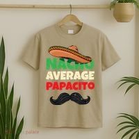 Nacho Average Papacito Mexican Father Day Apparel Latino Dad T-Shirt thumb 2