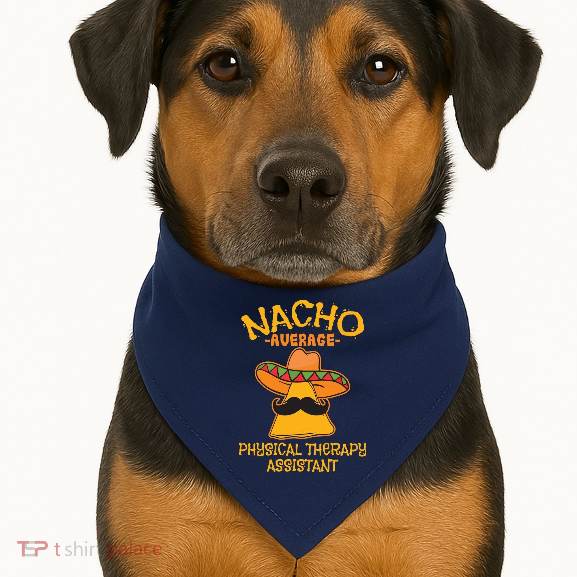 Nacho Average Physical Therapy Assistant Cinco De Mayo USA-Made Doggie Bandana