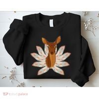 Native American Pattern Totem Deer Sweatshirt thumb 2