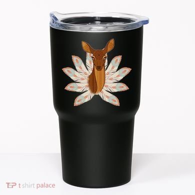 Native American Pattern Totem Deer Tumbler