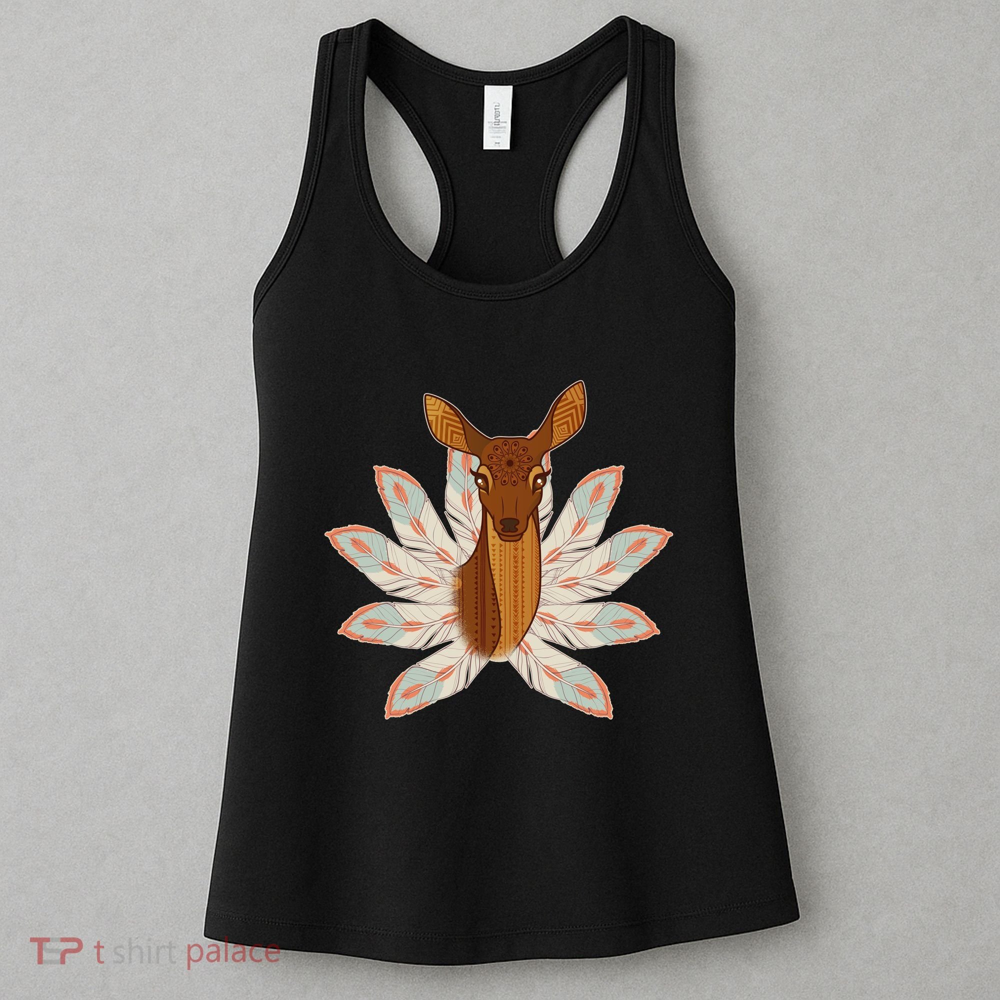 Native American Pattern Totem Deer Women's Tank Top