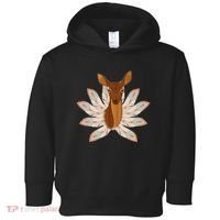 Native American Pattern Totem Deer Toddler Hoodie thumb 0