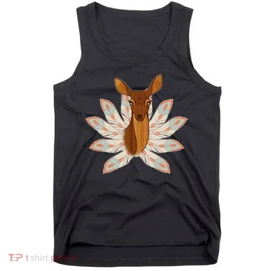 Native American Pattern Totem Deer Tank Top