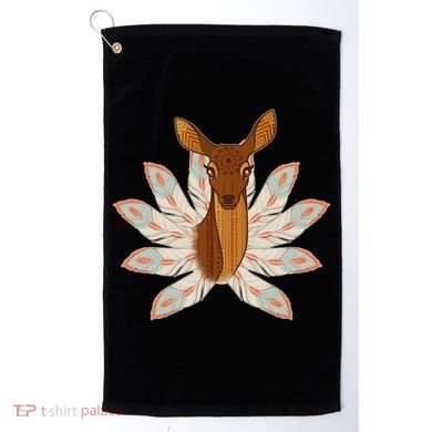 Native American Pattern Totem Deer Golf Towel