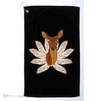 Native American Pattern Totem Deer Golf Towel thumb 0