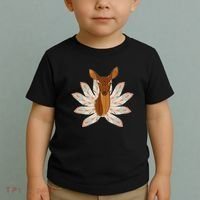 Native American Pattern Totem Deer Toddler T-Shirt thumb 2