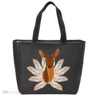 Native American Pattern Totem Deer Tote Bag thumb 0