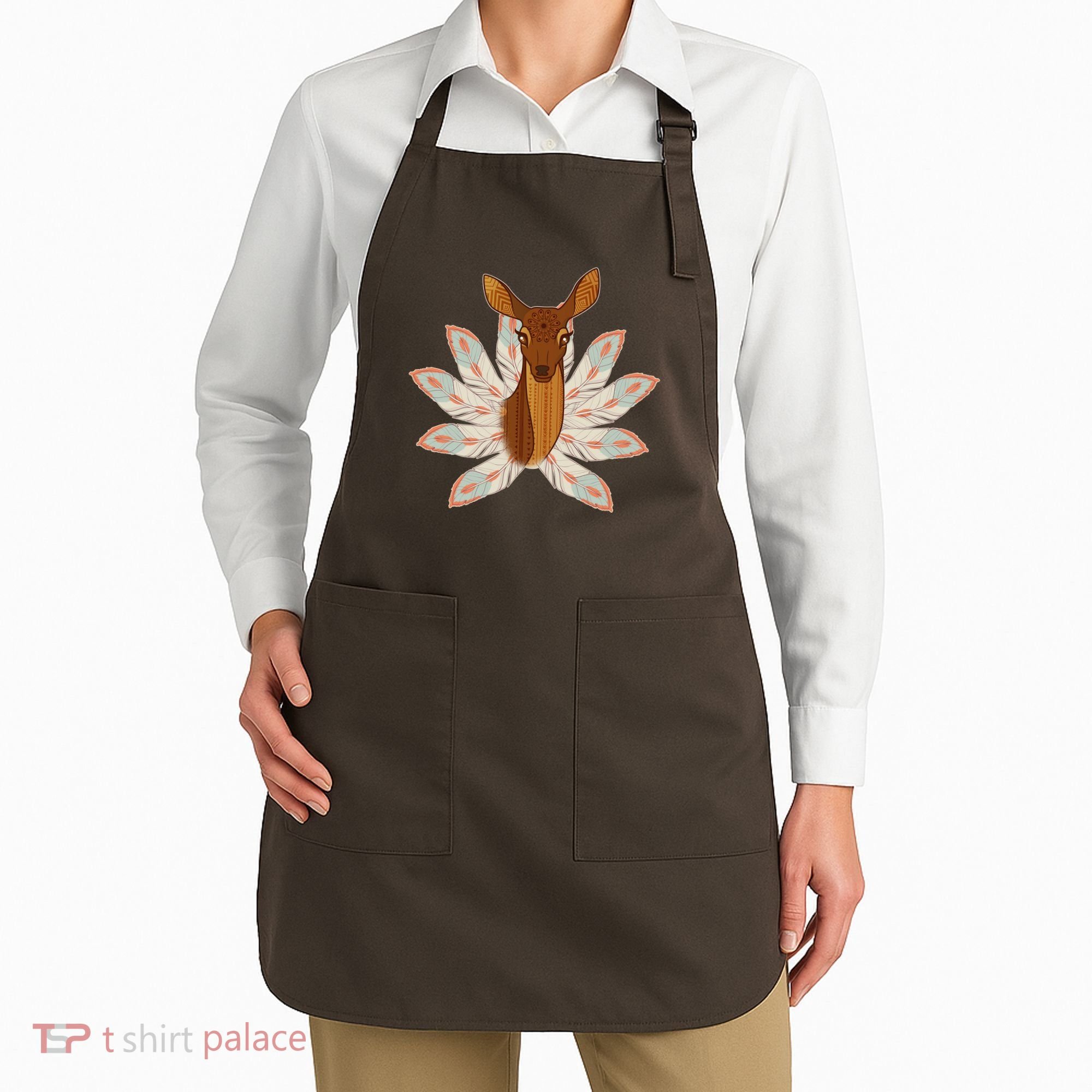 Native American Pattern Totem Deer Apron