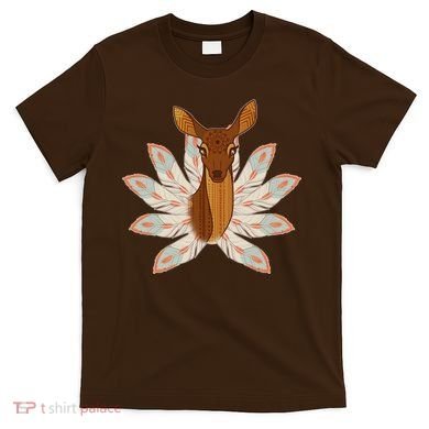 Native American Pattern Totem Deer T-Shirt
