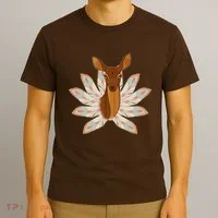 Native American Pattern Totem Deer T-Shirt thumb 3