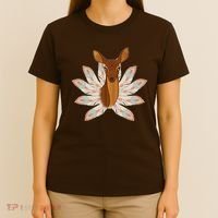 Native American Pattern Totem Deer T-Shirt thumb 4