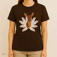 Native American Pattern Totem Deer T-Shirt thumb 4