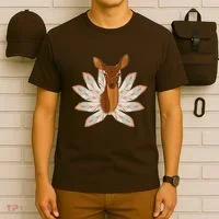 Native American Pattern Totem Deer T-Shirt thumb 6
