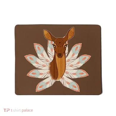 Native American Pattern Totem Deer Mousepad