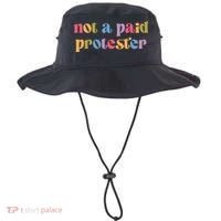 Not A Paid Protester Resist Political Protest Against Trump Bucket Hat thumb 0
