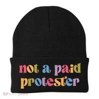 Not A Paid Protester Resist Political Protest Against Trump Beanie thumb 0