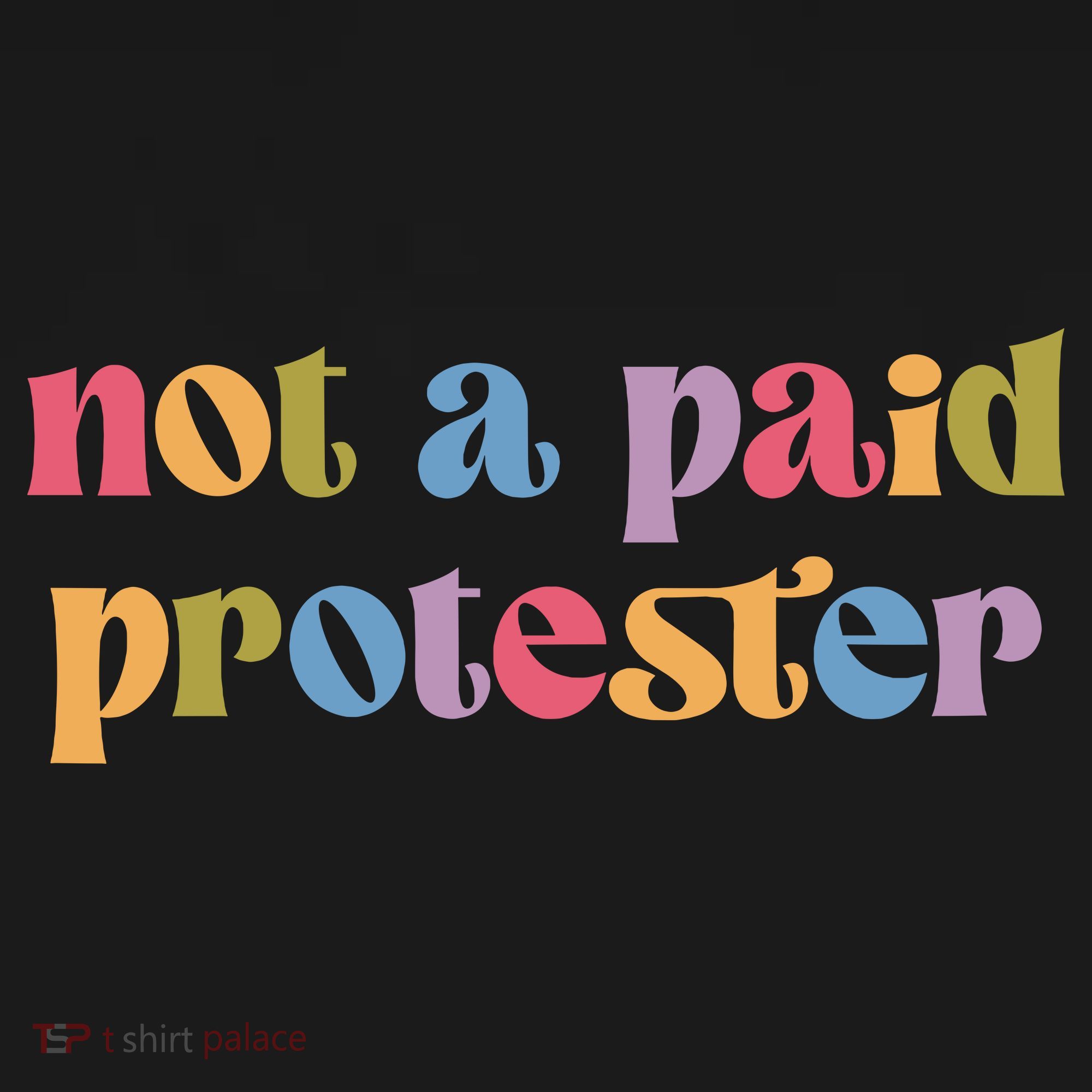 Not A Paid Protester Resist Political Protest Against Trump Women's Hoodie