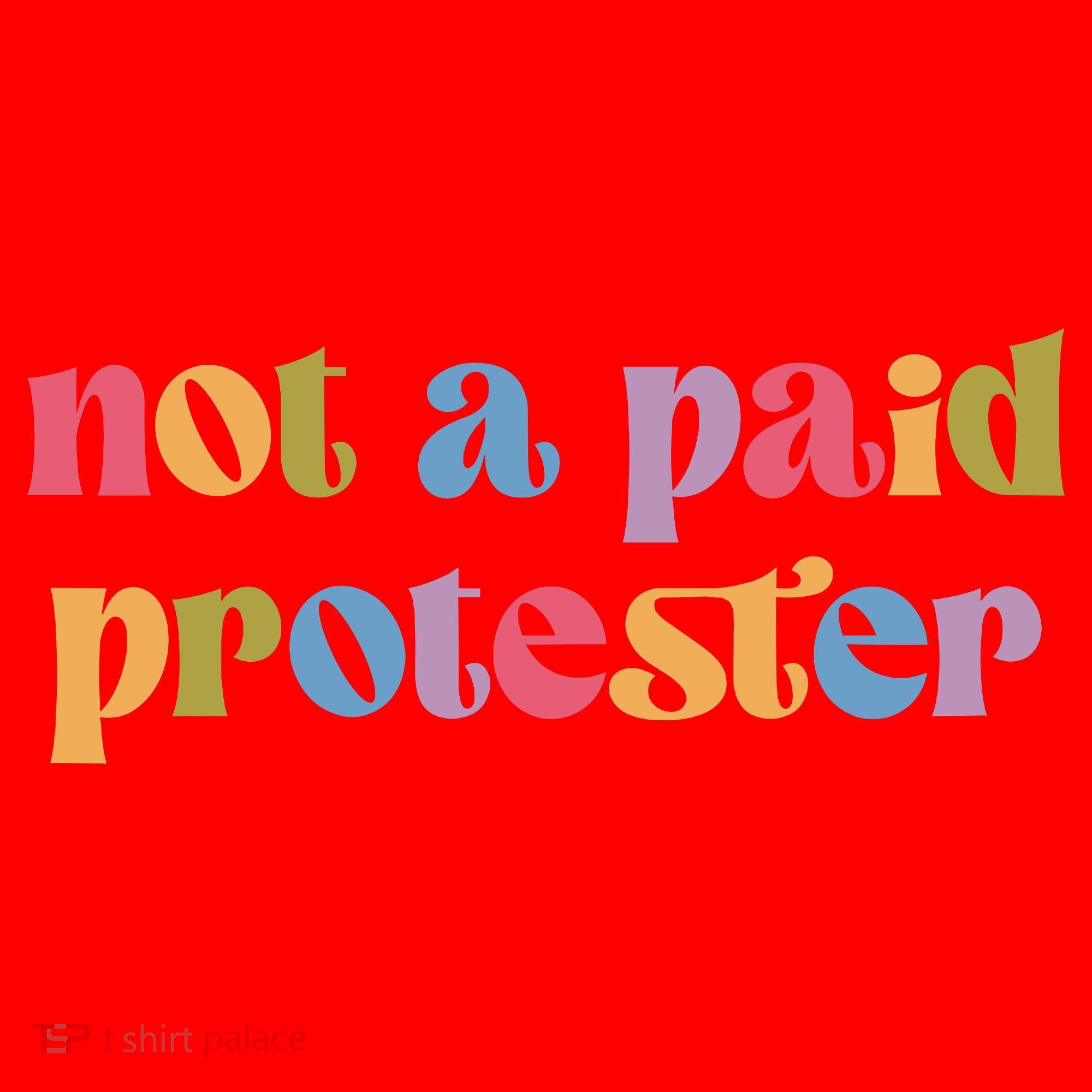Not A Paid Protester Resist Political Protest Against Trump Santa Hat