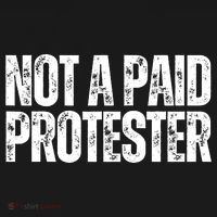 Not A Paid Protester Apron thumb 3