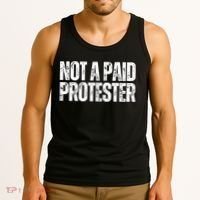 Not A Paid Protester Tank Top thumb 3