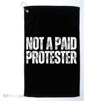 Not A Paid Protester Golf Towel thumb 0